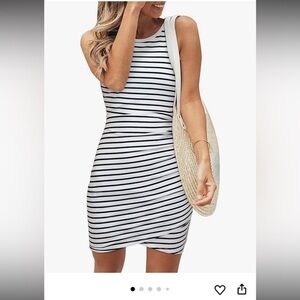 BTFBM Casual Beach Dresses Crew Neck Short Sleeve Mini Ruched Bodycon T Shirt